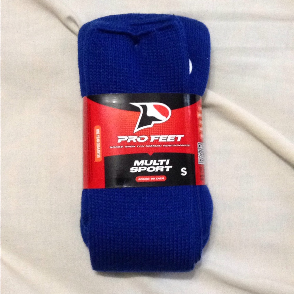 Royal blue athletic socks